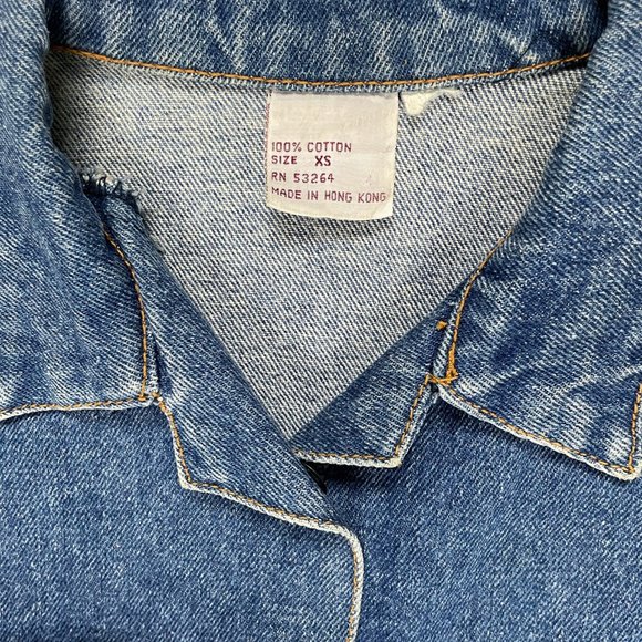 Vintage Hand-Painted Denim Vest - Picture 7 of 8